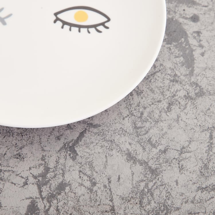 Mandarin Deja Urban Chic Round Side Plate- Melamine- 17 cm