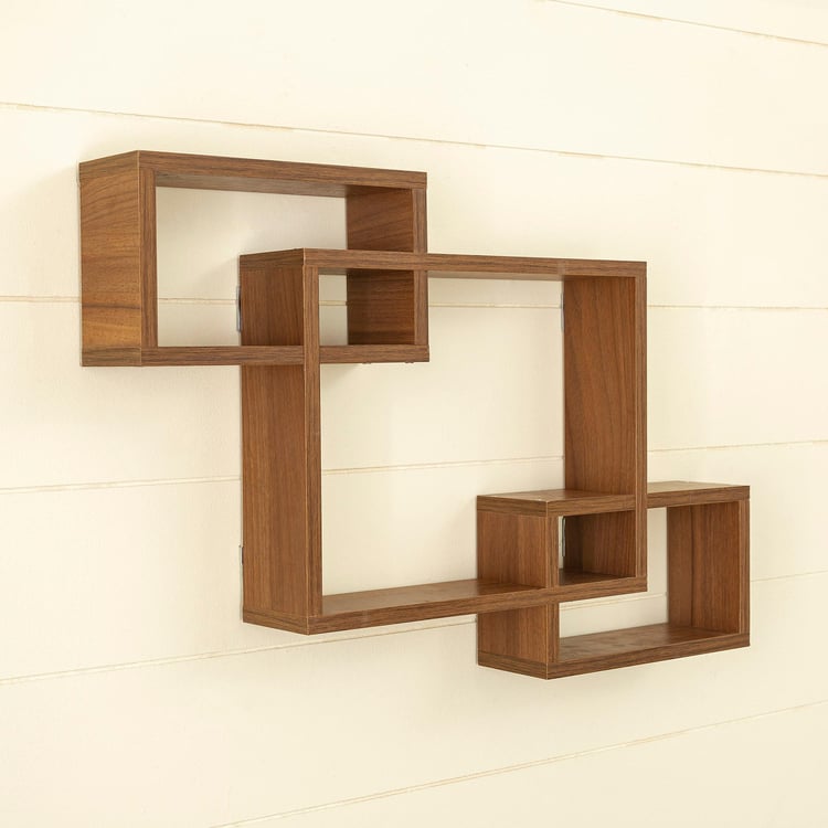 Helios Ruby Wall Shelf - Brown