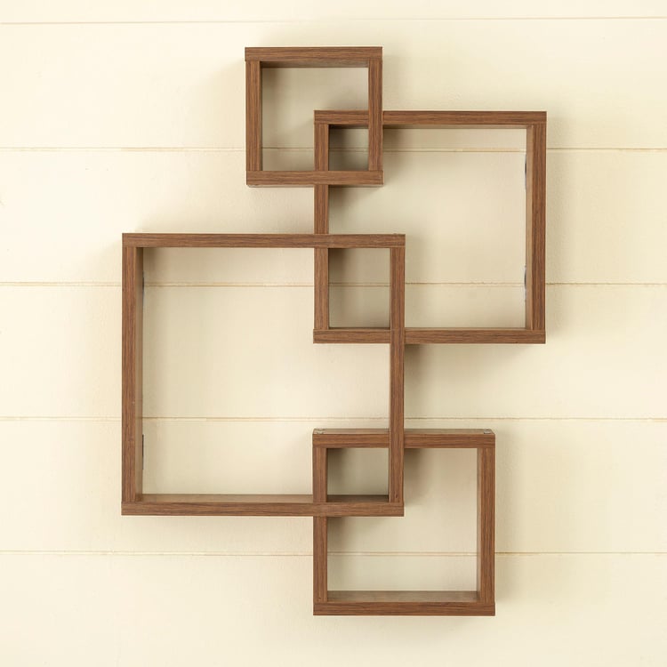 Helios Spin Wall Shelf - Brown