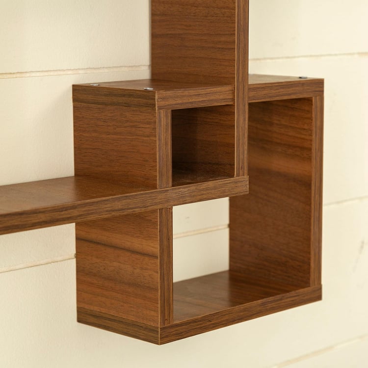 Helios Spin Wall Shelf - Brown