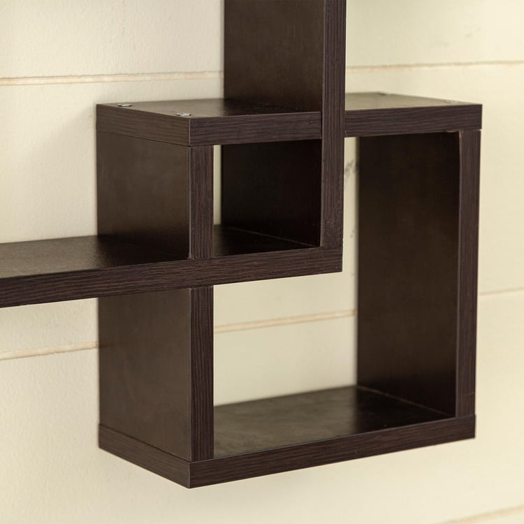 Helios Spin Wall Shelf - Brown