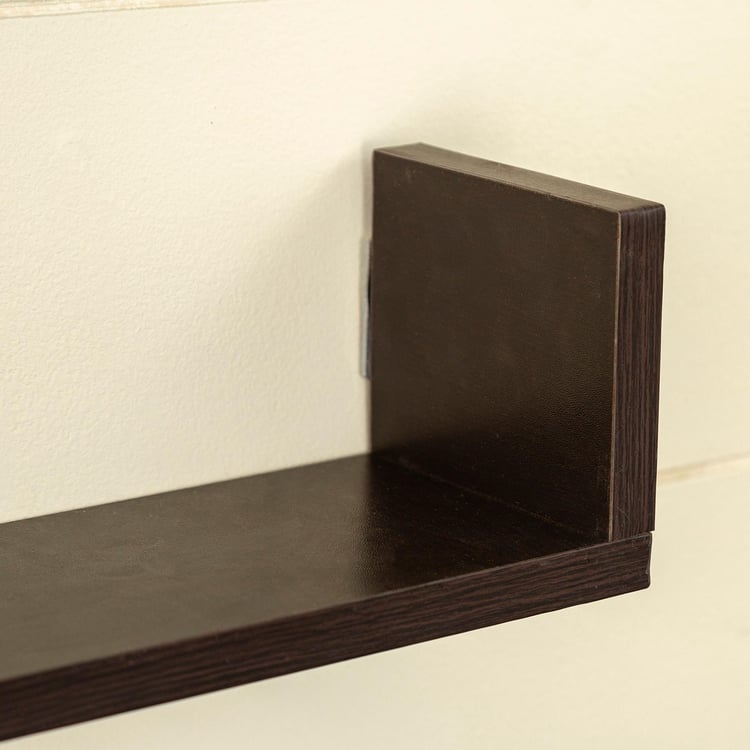 Helios Truro Set of 3 Wall Shelves - Brown