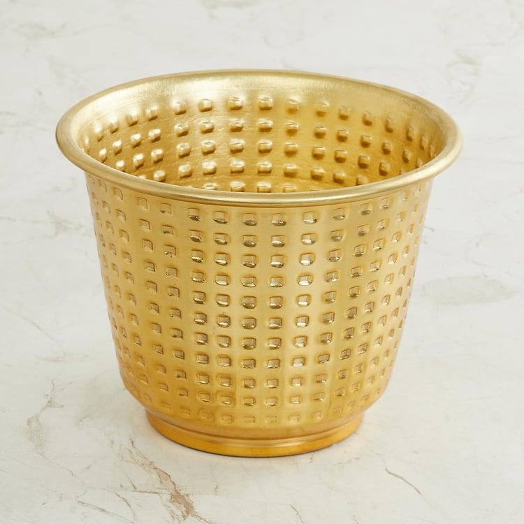 Fiesta Textured Metal Planter