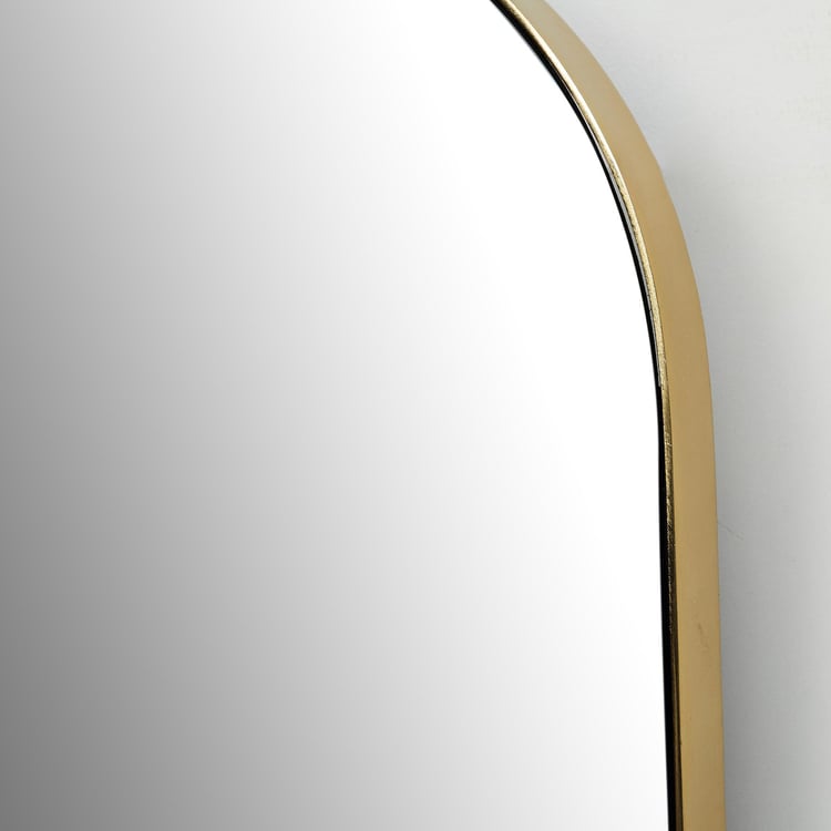 Catania Gold Solid Metal Oval Wall Mirror