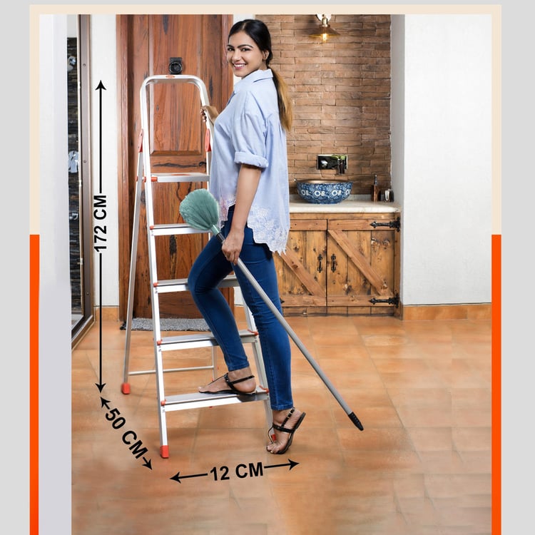 BATHLA Advance 5-Step Foldable Ladder with Sure-Hinge Technology