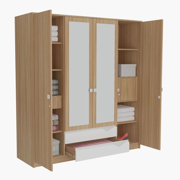 Alba 4 Door Wardrobe- 180 cm ?? 195 cm