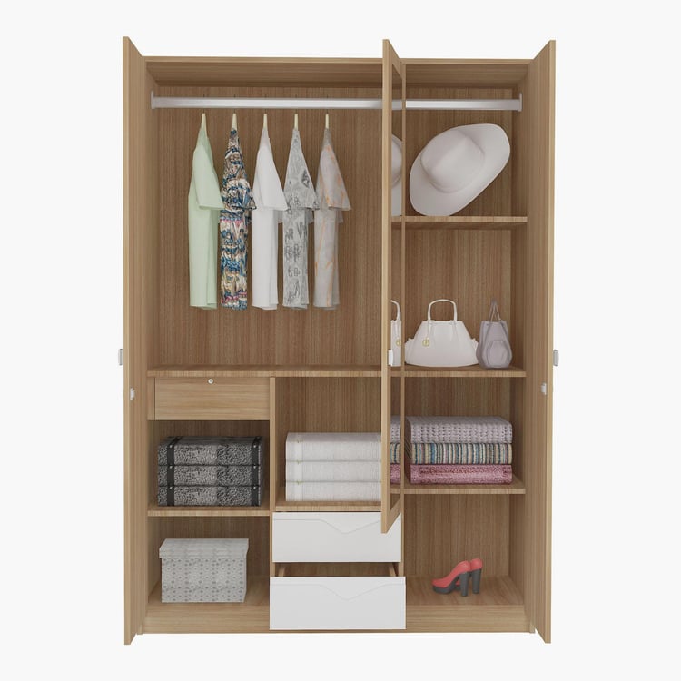 Alba 3 Door Wardrobe- 135 cm  x 195 cm