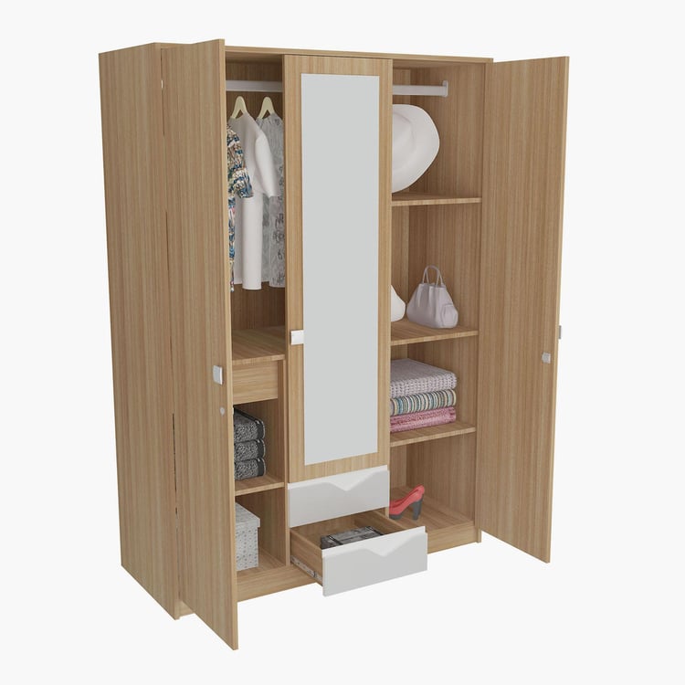 Alba 3 Door Wardrobe- 135 cm  x 195 cm