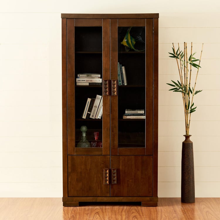 Rio Nxt 4-Door Book Cabinet - Brown