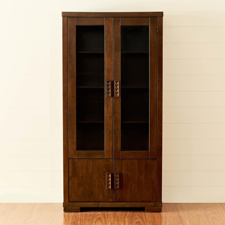 Rio Nxt 4-Door Book Cabinet - Brown