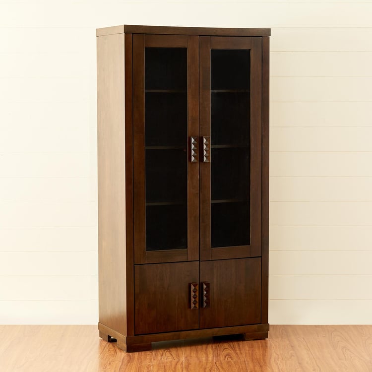 Rio Nxt 4-Door Book Cabinet - Brown