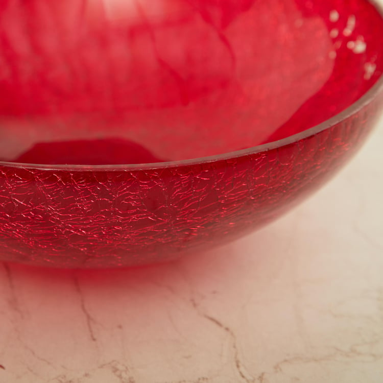 Mabel Glass Crackle Decorative Bowl