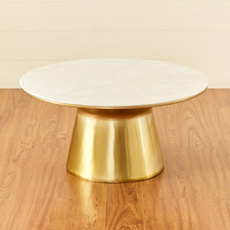 Glow Marble Top Coffee Table - Gold