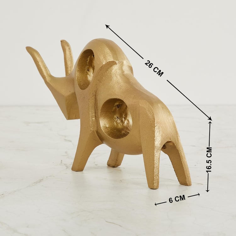 Fiesta Gold Metal Bull Figurine