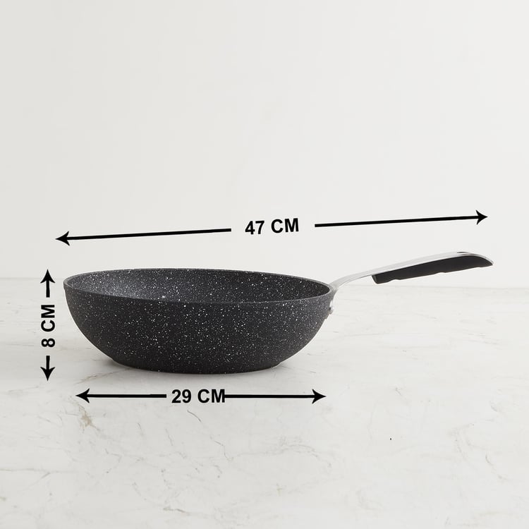 Marshmallow Aluminium Wok - 28cm