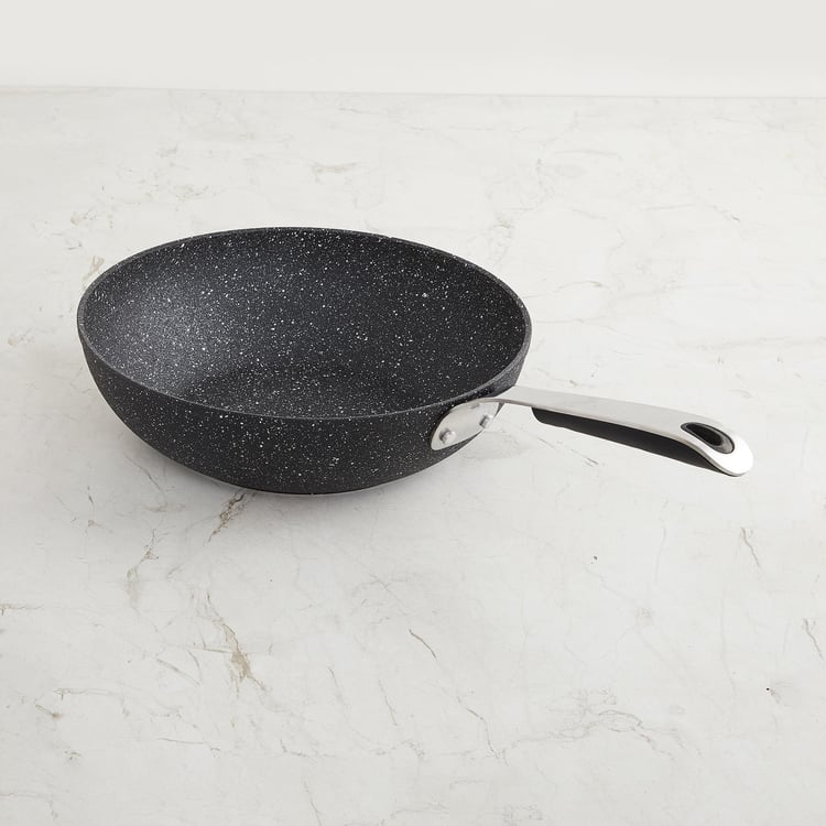 Marshmallow Aluminium Wok - 28cm