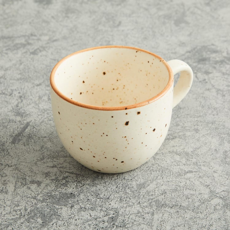 Marshmallow Stoneware Cup and Saucer