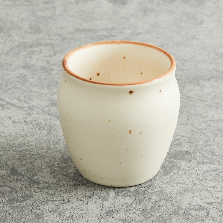 Corsica Marshmallow Stoneware Kulhad