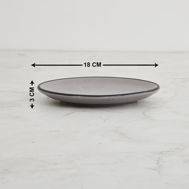 Marshmallow Stoneware Side Plate - 18cm