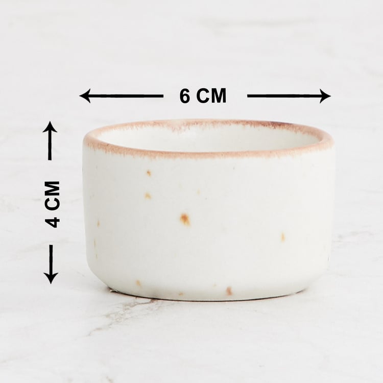 Marshmallow Stoneware Sauce Bowl - 40ml