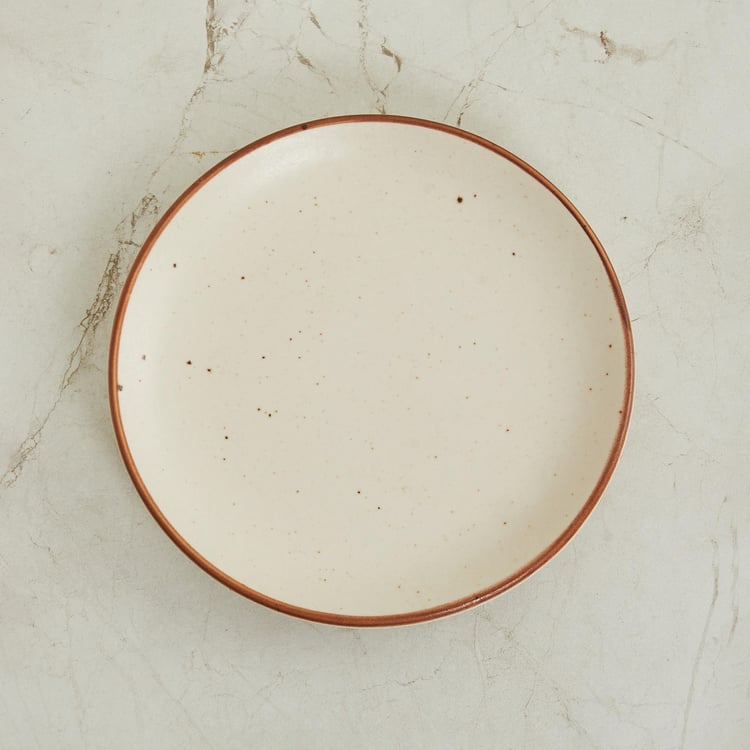 Marshmallow Stoneware Side Plate - 18cm