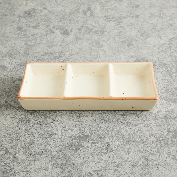 Corsica Marshmallow Stoneware Platter