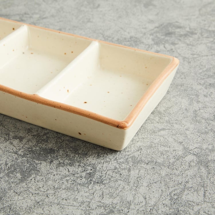 Corsica Marshmallow Stoneware Platter