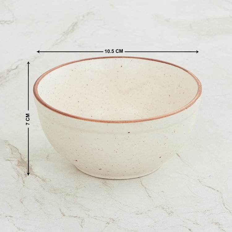 Corsica Marshmallow Stoneware Bowl