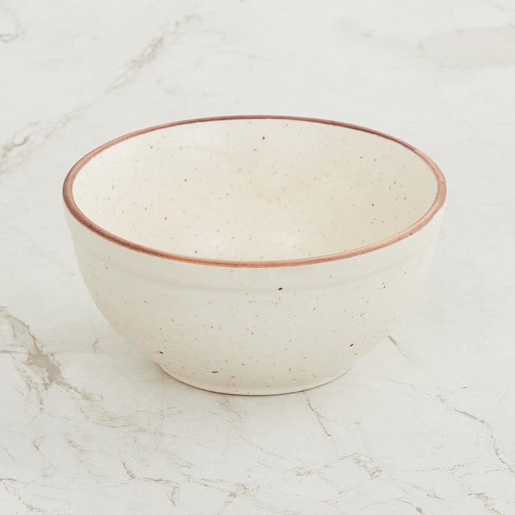 Corsica Marshmallow Stoneware Bowl