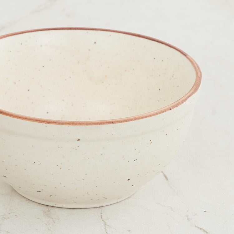 Corsica Marshmallow Stoneware Bowl