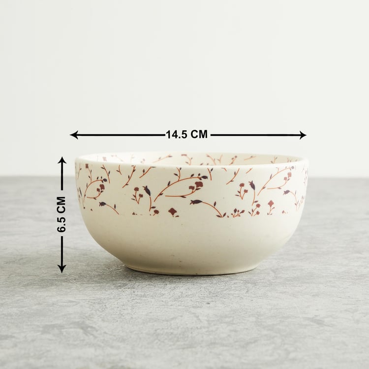 Fiesta Cream Serving Bowl- Stoneware- Microwave Safe -14.5 cm