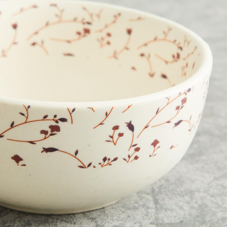 Fiesta Cream Serving Bowl- Stoneware- Microwave Safe -14.5 cm