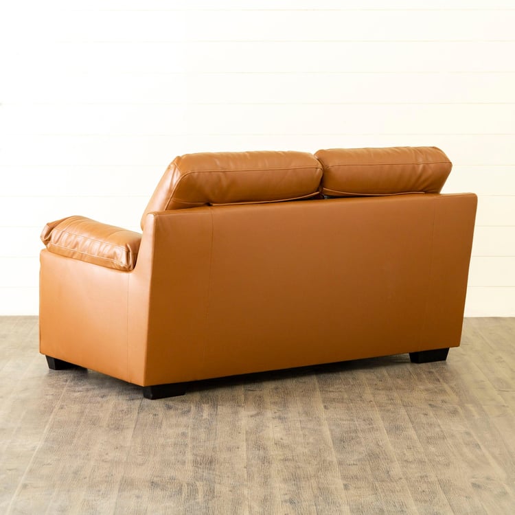 Diana Half Leather 2-Seater Sofa - Brown