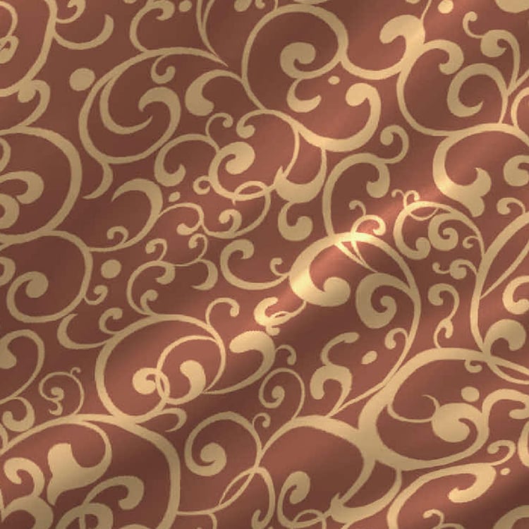LAYERS Lombardy Brown Printed Cotton Single Bedsheet Set - 152x224cm - 2Pcs