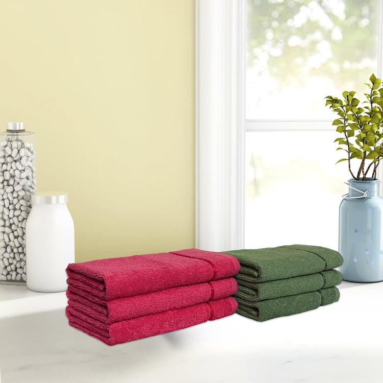 SPACES Seasons Best Quick Dry Hand Towel - Set Of 6 - 40 x 60 cm