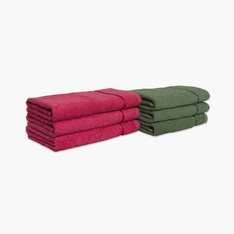 SPACES Seasons Best Quick Dry Hand Towel - Set Of 6 - 40 x 60 cm