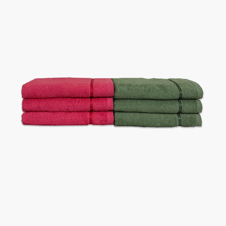 SPACES Seasons Best Quick Dry Hand Towel - Set Of 6 - 40 x 60 cm