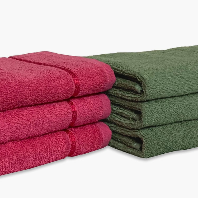 SPACES Seasons Best Quick Dry Hand Towel - Set Of 6 - 40 x 60 cm