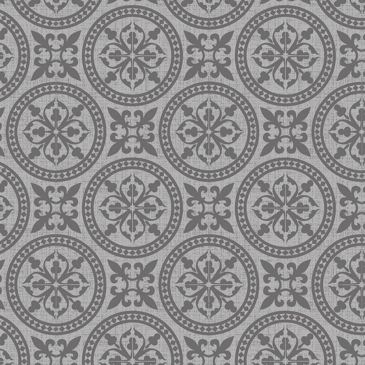 Marlin Grey Printed Cotton Double Bed-In-A-Bag Set - 4Pcs