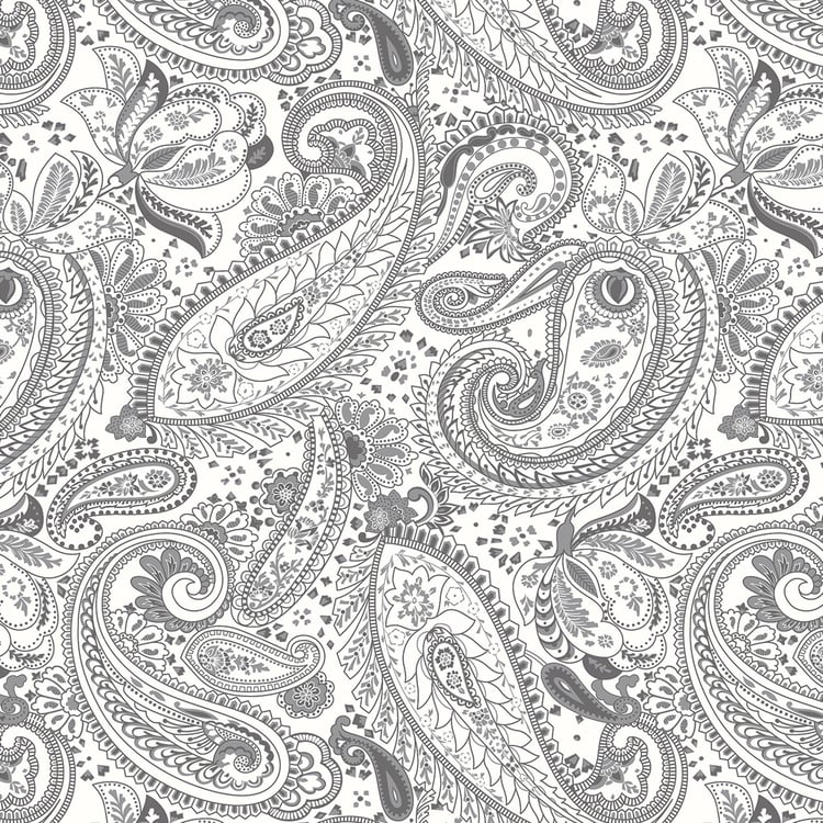 Marlin Grey Printed Cotton Double Bed-In-A-Bag Set - 4Pcs