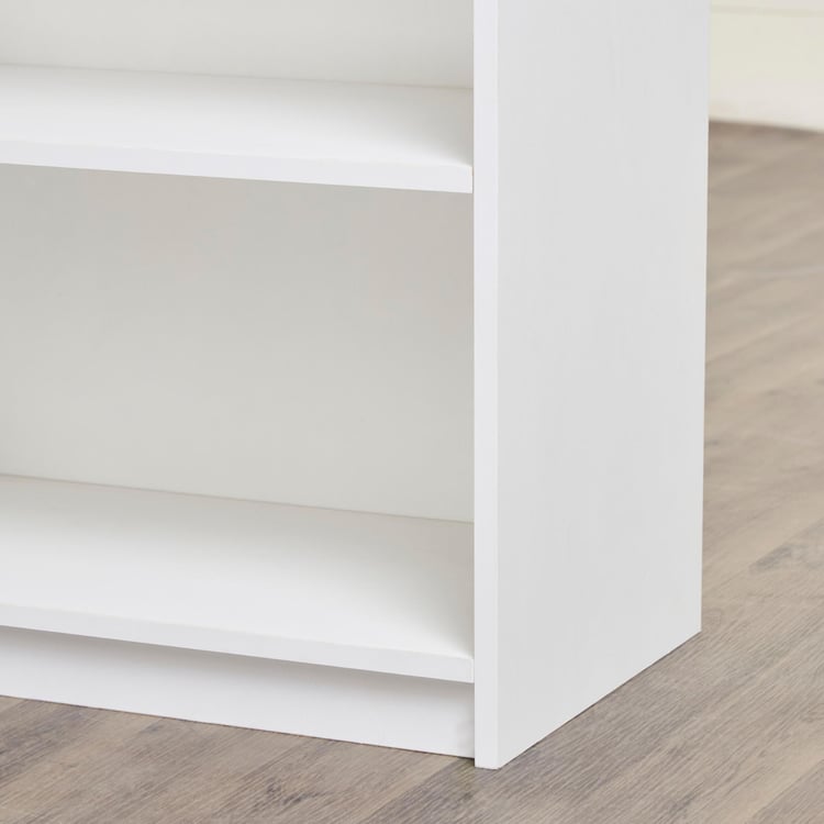 Helios Harpy White Engineered Wood Book Cabinet