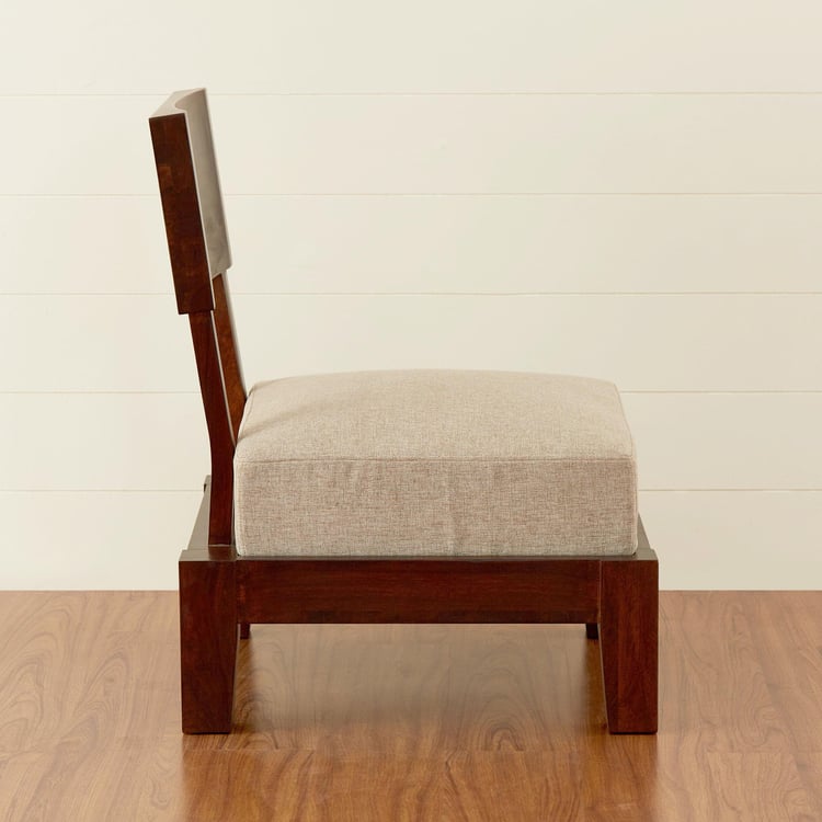 Aarya Sheesham Wood Tea Chair - Brown