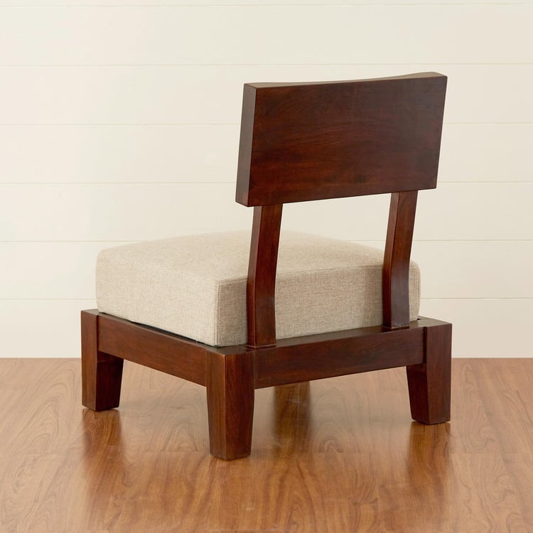 Aarya Sheesham Wood Tea Chair - Brown