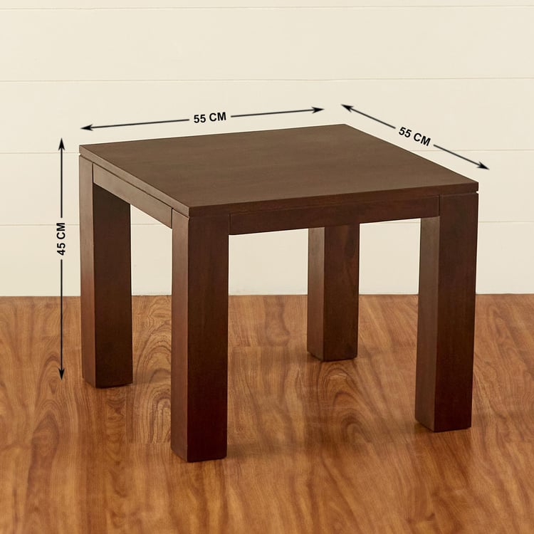 Arya Sheesham Wood Tea Table - Brown