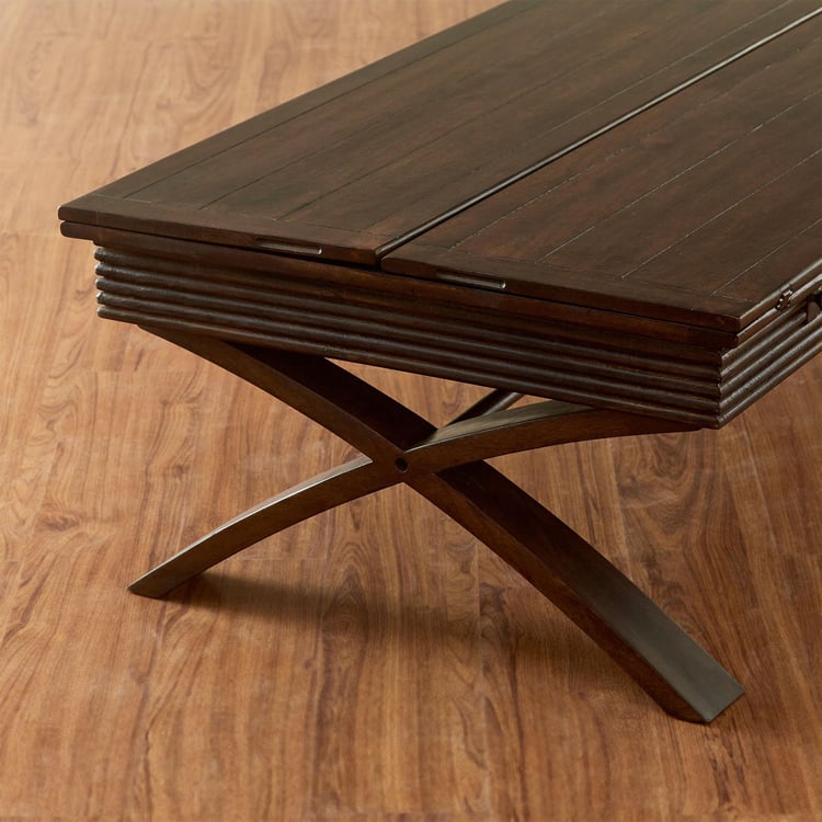 Flick Mango Wood Extendable Coffee Table - Brown