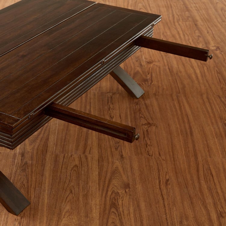 Flick Mango Wood Extendable Coffee Table - Brown