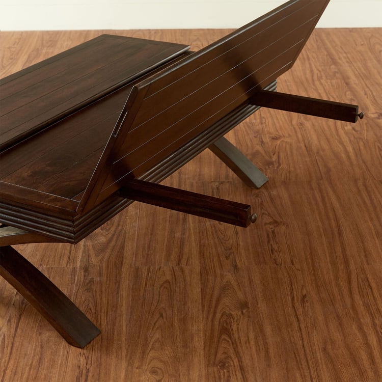 Flick Mango Wood Extendable Coffee Table - Brown
