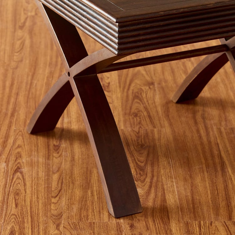 Flick Mango Wood End Table - Brown