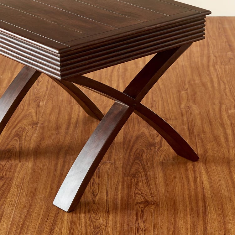 Flick Mango Wood End Table - Brown