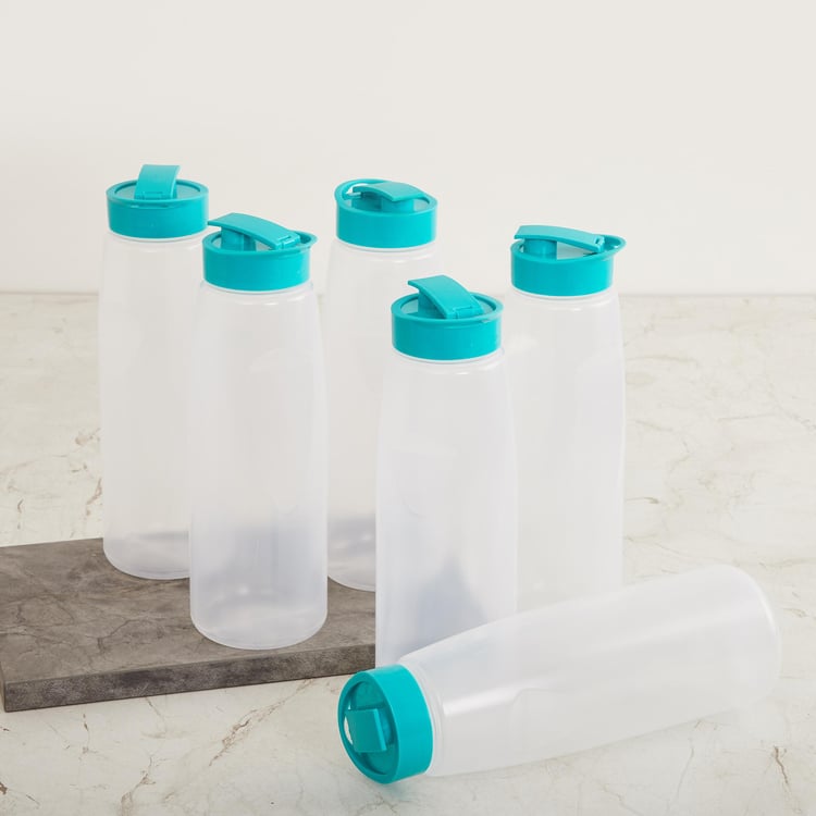 Fiesta Sunny Spout Water Bottle Set of 6 -Polypropylene- 1 Ltr